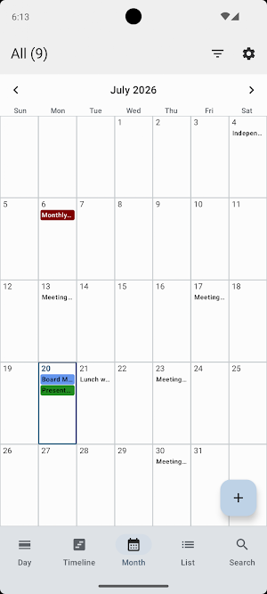 Chaos Calendar Screenshot 2