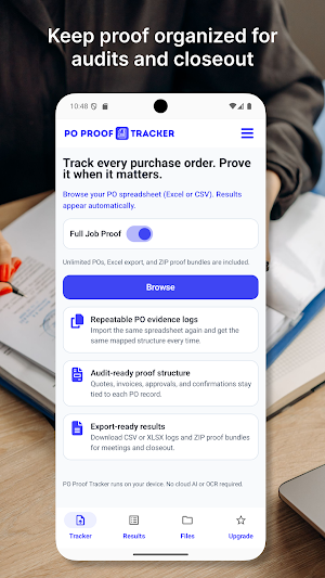 Purchase Order App: PO Tracker Screenshot 0