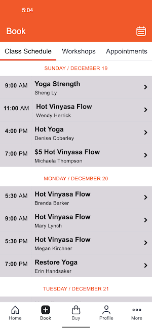 Ignite Yoga Screenshot 1