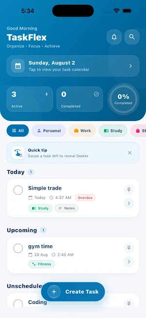 TaskFlex: Planner & Tasks Screenshot 3