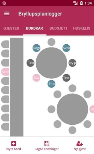 Bryllupsplanlegger Screenshot 3