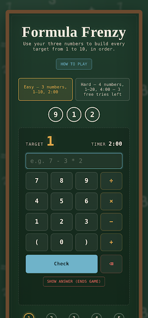 Formula Frenzy: Math Puzzle Screenshot 1