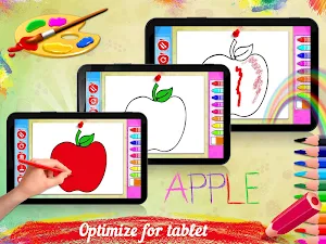 Drawing populer fruits for kids - drawing book Screenshot 1