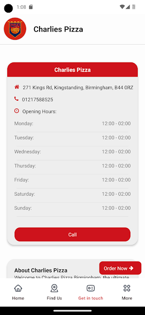 Charlies Pizza Birmingham Screenshot 2