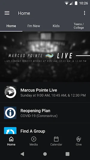 Marcus Pointe Baptist Church Screenshot 0