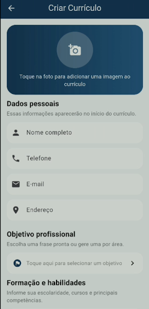 Currículo Fácil: Gerador de CV Screenshot 1