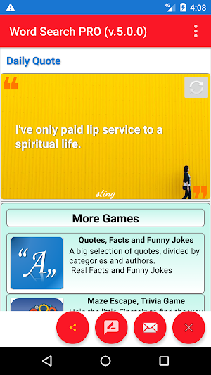 Word Find Puzzles,Word search puzzles with quotes Screenshot 2