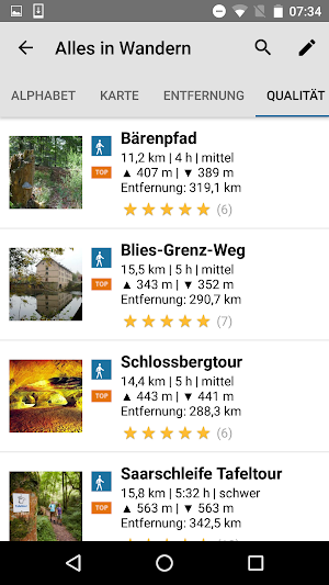 Saarland: Touren - App Screenshot 2