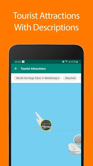 Montenegro Offline Map and Travel Guide Screenshot 0
