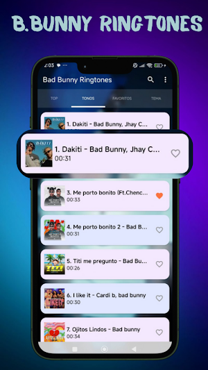 Bad Bunny Tonos de Llamadas Screenshot 1