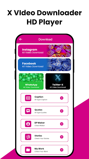 X Video Downloader - HD Player Screenshot 0