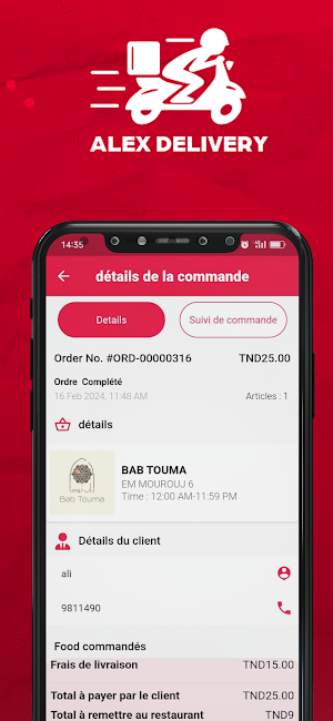 AlexExpress Livreur Screenshot 1