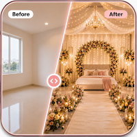 AI Wedding Decorations Room ai