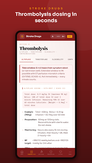Stroke Drugs Screenshot 2