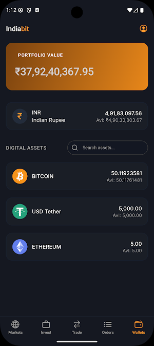 Indiabit: Buy BTC, ETH, USDT Screenshot 1