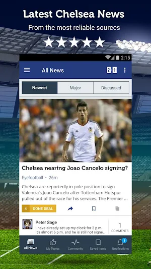 Chelsea Football News Screenshot 0