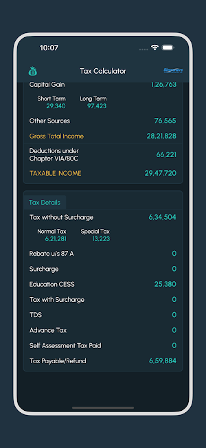 TaxWhiz: Income Tax Calculator Screenshot 0