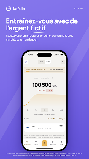 Nafolio : Suivi actions BRVM Screenshot 1