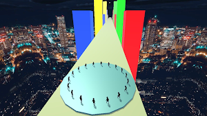 Neon Flying Man 3D Screenshot 2