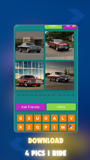 4 Pics 1 Ride : Car Quiz Screenshot 2
