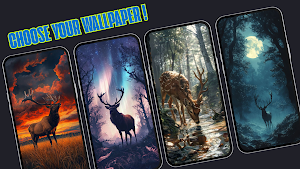 Aesthetic Deer Wallpaper 4K HD Screenshot 1