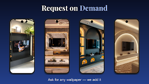 TV Unit Design Wallpaper 4K Screenshot 2
