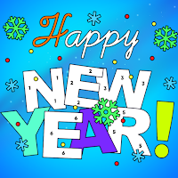 Happy New Year 2024 Color Book