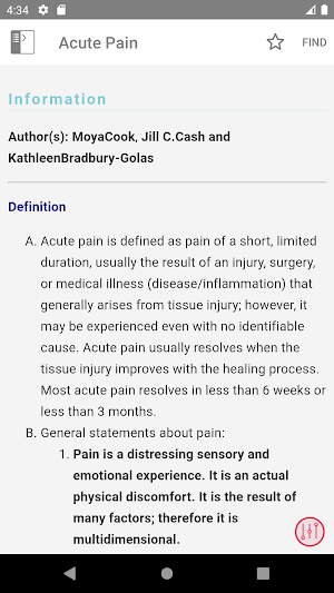 Adult-Gerontology Guidelines Screenshot 2