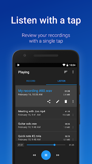 Easy Voice Recorder Screenshot 2