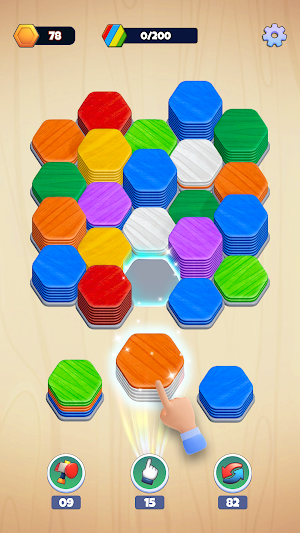 Wooden Hexa Sort Screenshot 2