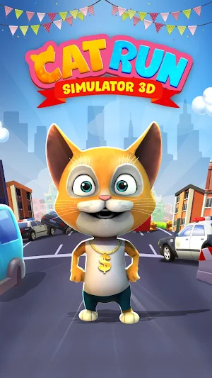 Cat Run Simulator 3D : Design Home Screenshot 0