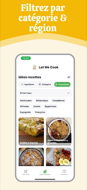Let Me Cook: Recettes & Frigo Screenshot 1