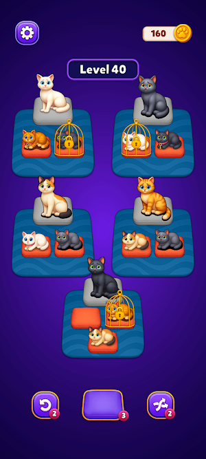 Kitty Sort: Sleepy Puzzle Screenshot 3