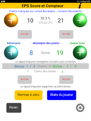 EPS Score et Compteur Screenshot 1