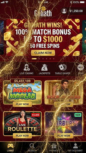 Goliath Casino Screenshot 0