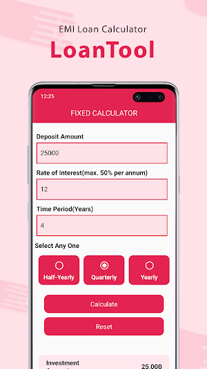 LoanTool : EMI Loan Calculator Screenshot 3