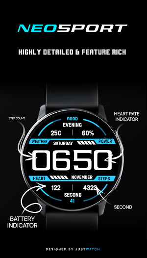 NeoSport Watchface Screenshot 3