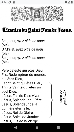 Les Litanies catholiques Screenshot 1