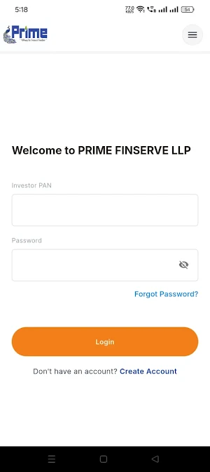 Prime Finserve Screenshot 2