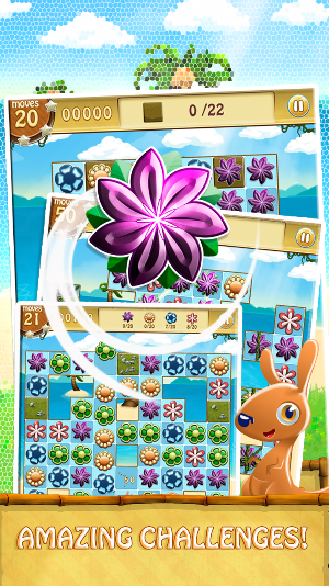 Kango Islands - Connect Garden Flowers Match 3 Screenshot 1