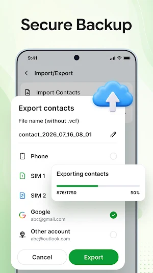 Contacts - Phone Calls, Home Screenshot 2