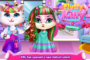 Fluffy Kitty Hair Salon Screenshot 2