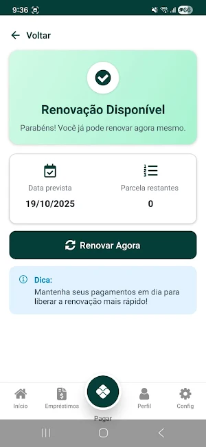 Parcela Diária Screenshot 3