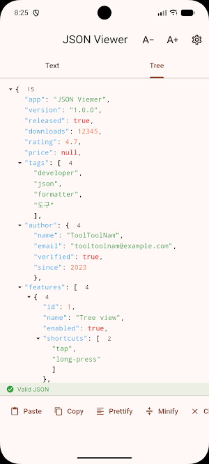 JSON Viewer Screenshot 1