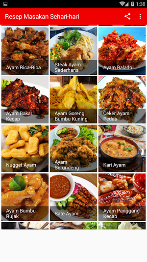 Resep Masakan Sehari-hari Screenshot 2