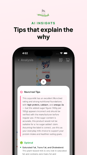 Munched: Nutrition Scanner Screenshot 2