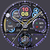 AZKin Watch Punk Magic Purple