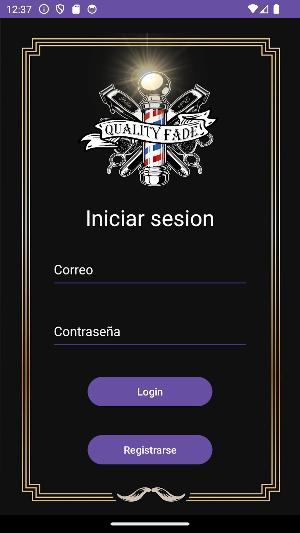 Quality BarberShop App Screenshot 0