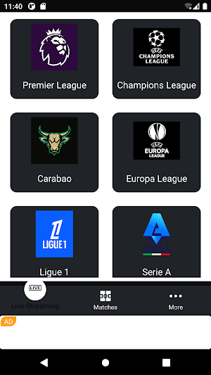 Football Live TV Streaming HD Screenshot 3