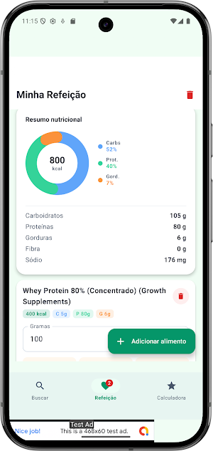 Tabela de Calorias Screenshot 2